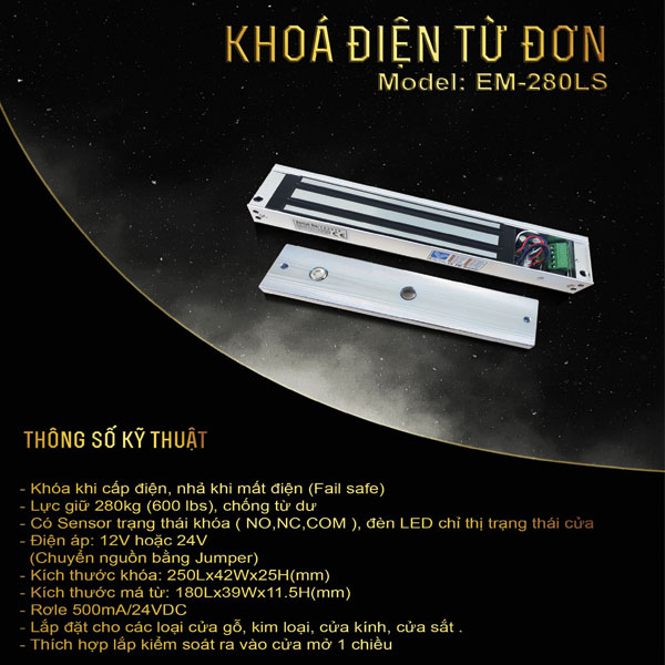 Khóa Điện Nam Châm Từ Hút